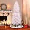 9ft. Pre-Lit White Slim Fraser Fir Artificial Christmas Tree, Clear Lights
